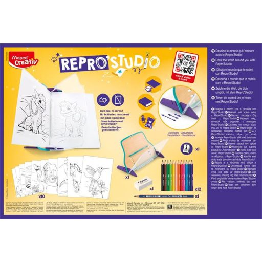 Kreatív rajzkészlet, tükörkép technika, MAPED CREATIV "Repro Studio"