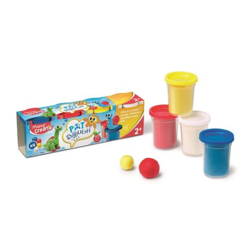 Gyurma készlet, 4x114 g, MAPED CREATIV "Pat Dough Classic", vegyes színek