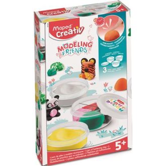   Modellező gyurmakészlet, levegőre száradó, MAPED CREATIV "Modeling Friends"