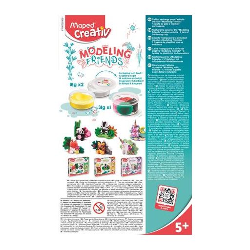 Modellező gyurmakészlet, levegőre száradó, MAPED CREATIV "Modeling Friends"