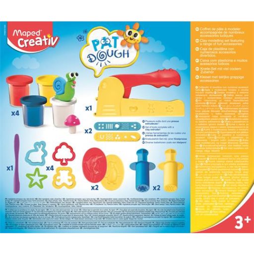Gyurma és formázó készlet, 16 darabos, MAPED CREATIV "Pat Dough"