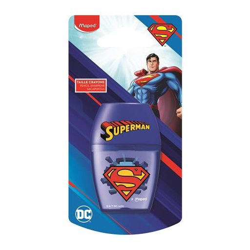 Hegyező, egylyukú, tartályos, MAPED "Superman Shaker"