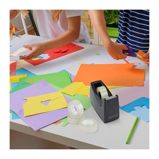 Ragasztószalag, 19 mm x 33 m, RAPESCO, 10 db,  áttetsző