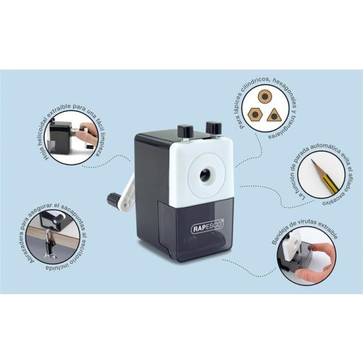 Hegyező, egylyukú, asztali, RAPESCO, "64"