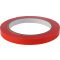 Tasakzáró szalag, 9 mmx66 m, öntapadó, piros