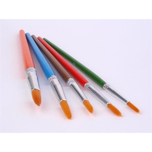 Ecsetkészlet, no. 2-4-6-8-10, fa, COOL BY VICTORIA, festett nyelű