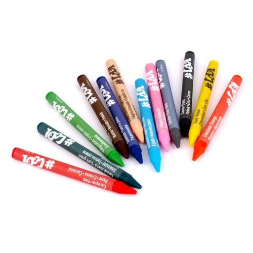 Zsírkréta, kerek, COOL BY VICTORIA, 12 különböző szín