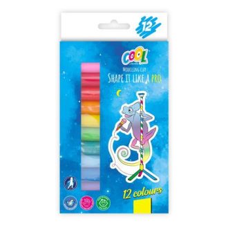 Gyurma, színes, 12 darabos, 200 g, COOL BY VICTORIA