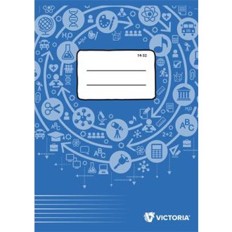   Füzet, tűzött, A5, vonalas, 32 lap, 1. osztály, VICTORIA PAPER Circle "14-32"