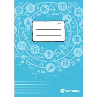   Füzet, tűzött, A5, vonalas, 32 lap, 2. osztály, VICTORIA PAPER Circle "16-32"