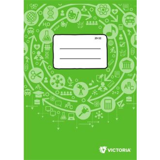   Füzet, tűzött, A5, sima, 32 lap, VICTORIA PAPER Circle "20-32"