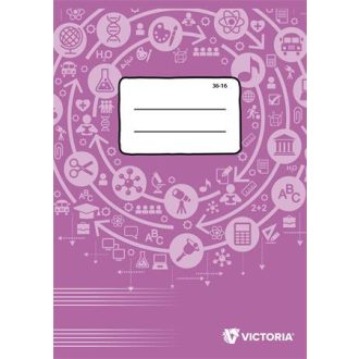   Füzet, tűzött, A5, hangjegy, 16 lap, VICTORIA PAPER Circle "36-16"