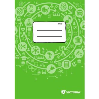   Füzet, tűzött, A4, sima, 32 lap, VICTORIA PAPER Circle "80-32"