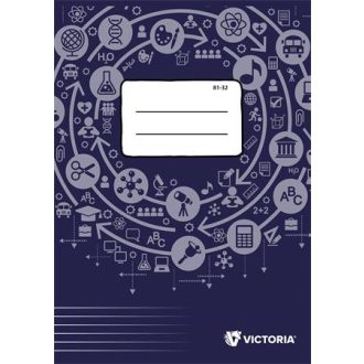   Füzet, tűzött, A4, vonalas, 32 lap, VICTORIA PAPER Circle "81-32"
