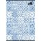 Füzet, tűzött, A4, kockás, 80 lap, COOL BY VICTORIA "Mediterrain patterns"