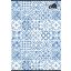 Füzet, tűzött, A4, kockás, 80 lap, COOL BY VICTORIA "Mediterrain patterns"
