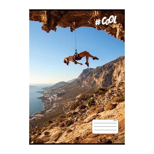 Füzet, tűzött, A4, kockás, 32 lap, COOL BY VICTORIA, "Nature sport", "87-32"