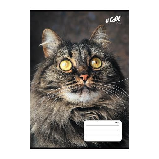 Füzet, tűzött, A5, vonalas, 32 lap, 1. osztály, COOL BY VICTORIA, "Animals", 14-32