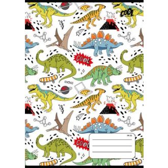   Füzet, tűzött, A5, vonalas, 32 lap, 1. osztály, COOL BY VICTORIA "Dinosaurus world", "14-32"