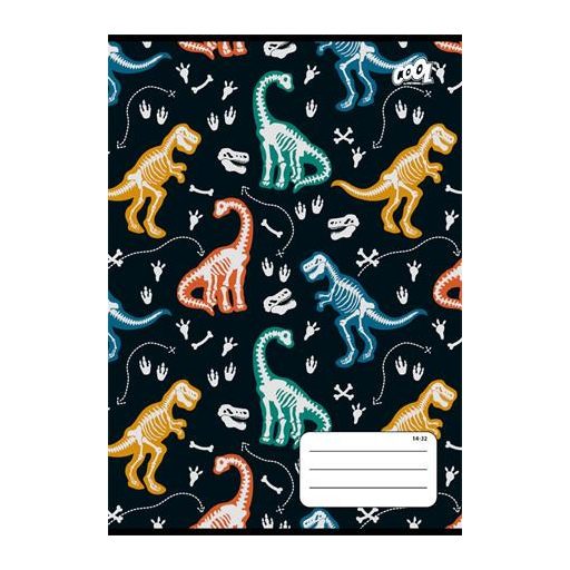 Füzet, tűzött, A5, vonalas, 32 lap, 1. osztály, COOL BY VICTORIA "Dinosaurus world", "14-32"