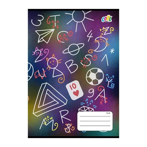 Füzet, tűzött, A5, vonalas, 32 lap, 3. osztály, COOL BY VICTORIA "SzívTíz", "12-32"