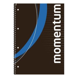   Spirálfüzet, A4, vonalas, 90 lap, perforált, lyukasztott, VICTORIA PAPER, "Momentum"