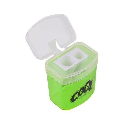 Hegyező, kétlyukú, tartályos, COOL BY VICTORIA, vegyes színek