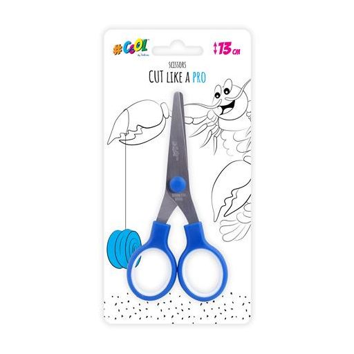 Olló, iskolai, 13 cm, COOL BY VICTORIA, kék