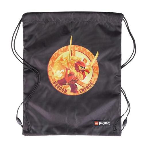 Tornazsák, LEGO "Ninjago Dragon Energy", fekete-mintás