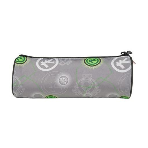 Tolltartó, henger alakú, cipzáras, LEGO "Ninjago Elemental Master of Energy", szürke-mintás