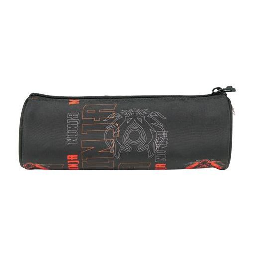 Tolltartó, henger alakú, cipzáras, LEGO "Ninjago Dragon Energy", fekete-mintás