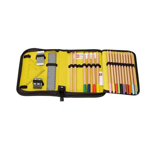 Tolltartó, klapnis, cipzáras, töltött, LEGO "Ninjago Dragon Energy", fekete-mintás