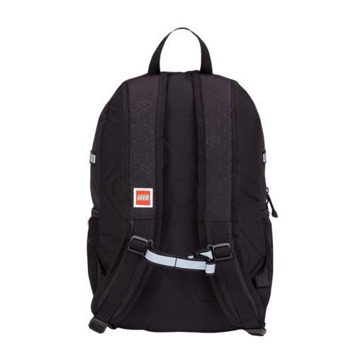 Hátizsák, dulpa rekeszes, LEGO "Bricks", fekete-mintás
