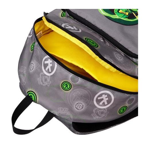 Hátizsák, LEGO "Ninjago Elemental Master of Energy", szürke-mintás