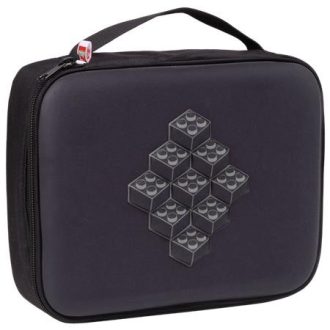 Uzsonnás táska, LEGO "Bricks", fekete-mintás