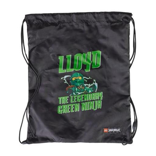 Tornazsák, LEGO "Ninjago Lloyd", fekete-mintás