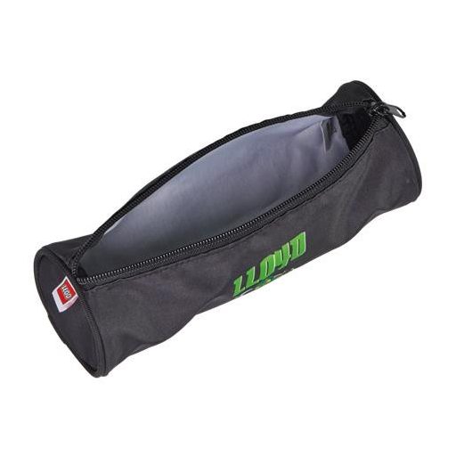 Tolltartó, henger alakú, cipzáras, LEGO "Ninjago Lloyd", fekete-mintás