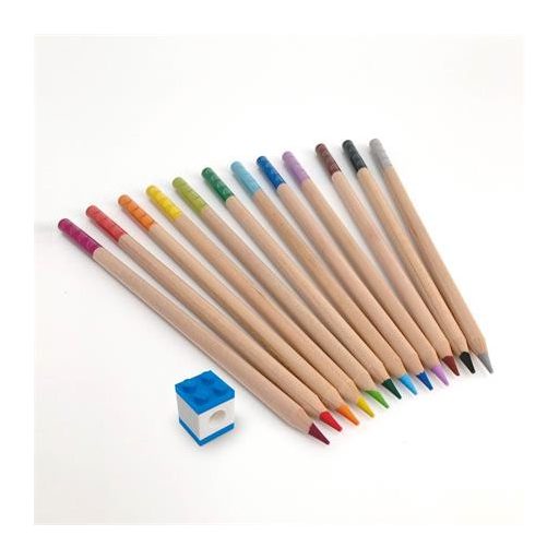 Színes ceruza készlet, LEGO, 12 különböző szín