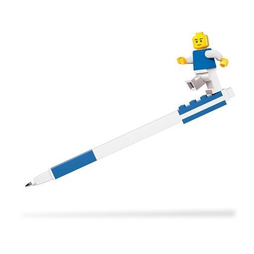 Zseléstoll, 0,7 mm, kupakos, mini figurával, LEGO, kék