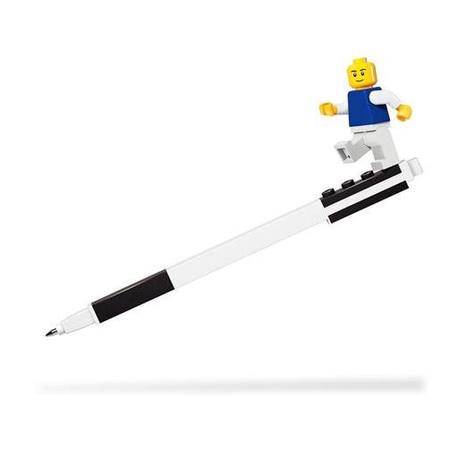 Zseléstoll, 0,7 mm, kupakos, mini figurával, LEGO, fekete