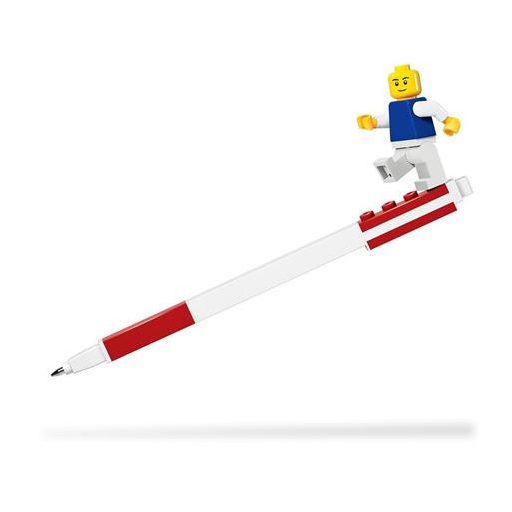 Zseléstoll, 0,7 mm, kupakos, mini figurával, LEGO, piros