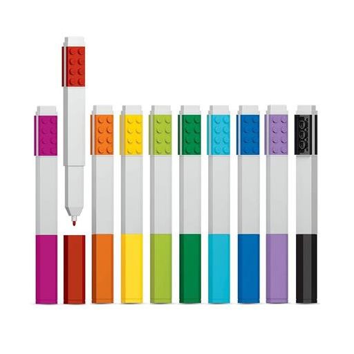 Filctoll készlet, LEGO, 10 különböző szín