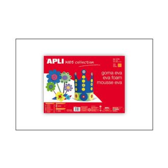   Moosgumi, 400x600 mm, APLI Kids "Eva Sheets", fehér