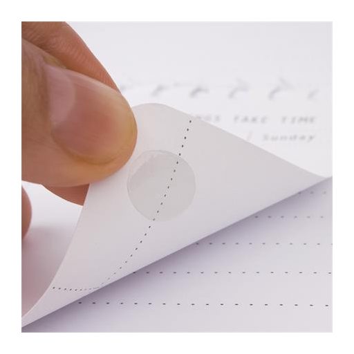 Ragasztókorong, eltávolítható, APLI "Transparent Dots", átlátszó