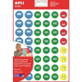 Matrica, emoji, APLI Kids "Stickers", boldog arcok