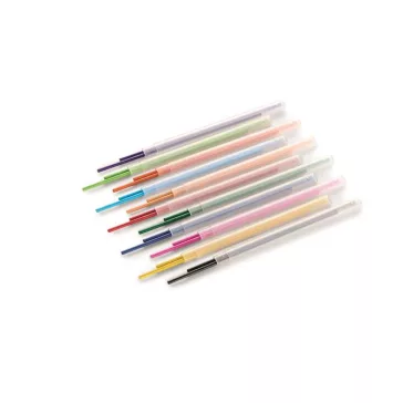   Utántöltő színes töltőceruza készlethez, APLI "Color Click", 24 db, 12 szín