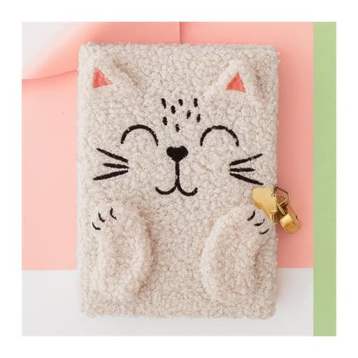 Cicás szőrmés napló lakattal, APLI Back2Fun