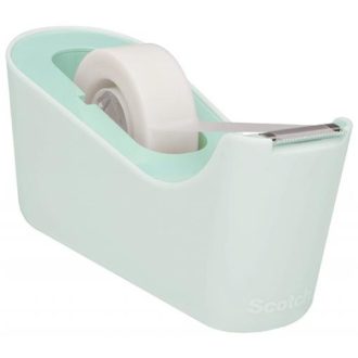   Ragasztószalag-adagoló, asztali, feltöltött, 3M SCOTCH "C18", menta