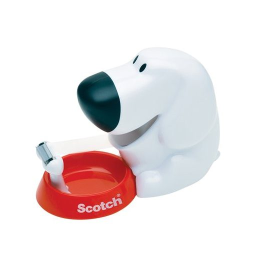 Ragasztószalag-adagoló, asztali, feltöltött, 3M SCOTCH "C31", kutya