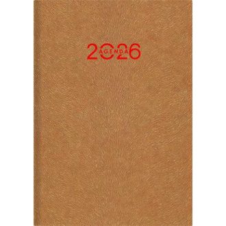   Naptár, tervező, A5, napi, DAYLINER "Animal", Gazelle-okker